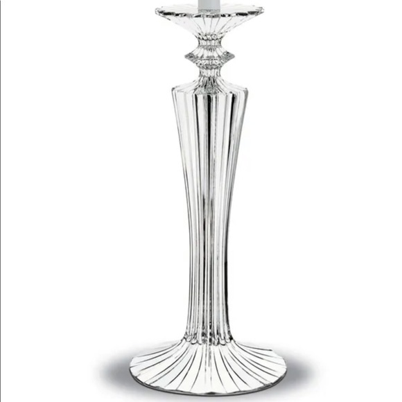Baccarat Other - AUTHENTIC BACCARAT MILLE NUITS BOUGEOIR CRYSTAL CANDLESTICK SET OF TWO 2